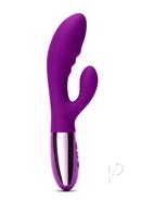Le Wand Blend Rechargeable Silicone Rabbit Vibrator - Cherry