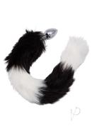 Running Wild Black And White Tail Faux Fur Tail And...