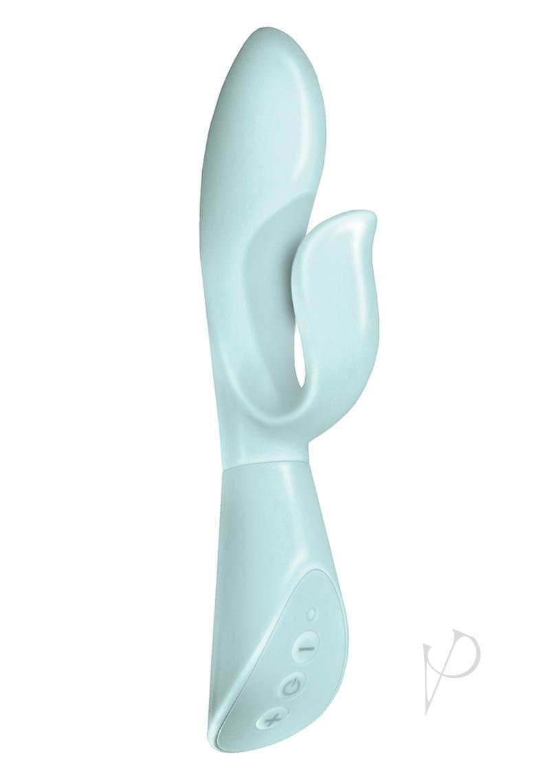 Touch Me Vibe Silicone Rechargeable Vibrator - Aqua